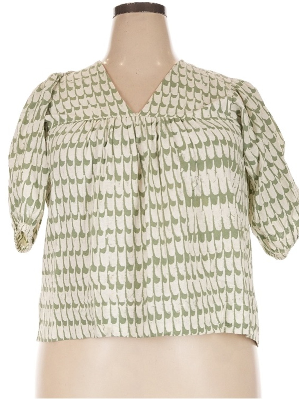 Mirth Handmade Cotton Boxy Oversized Blouse Top Size XS